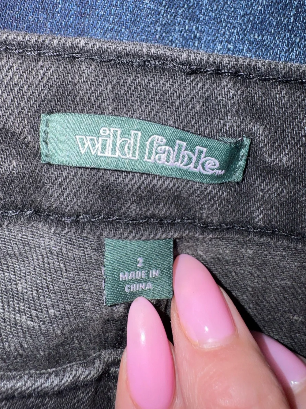 Wild Fable Super High Rise Slim Straight Size 2 -27” NWT